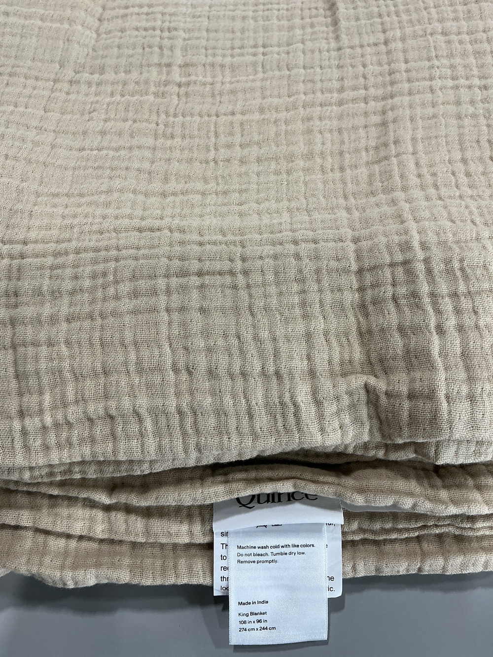 Organic Cotton Gauze Blanket